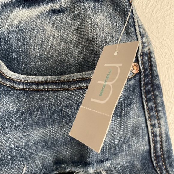 M Jeans by Maurices women’s Jean shorts everflex high rise size 14 NWT - Picture 4 of 13